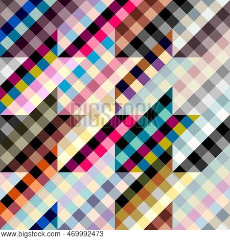Abstract Background Squared Pattern.. Seamless Vector Image