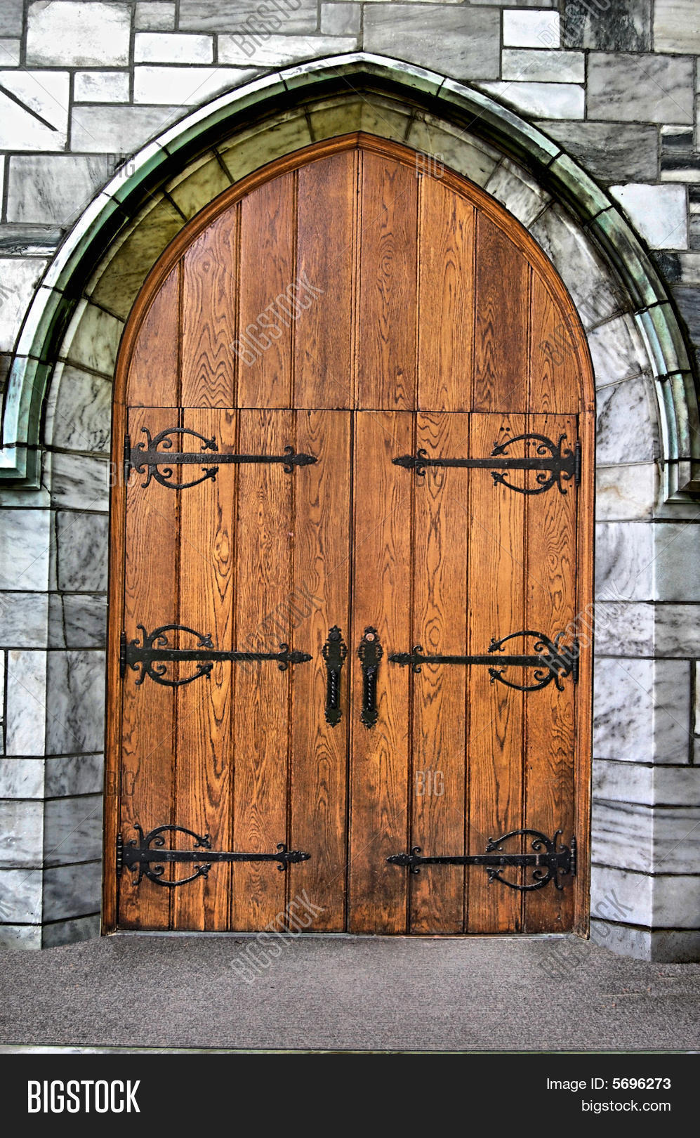 Gothic Wooden Door Image & Photo (Free Trial) Bigstock