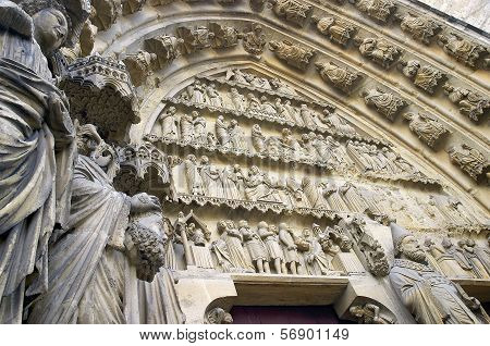 Gothic Cathedral In Rheims
