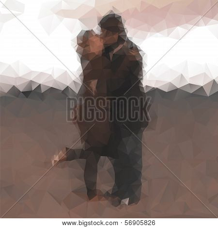 Polygonal kissing couple