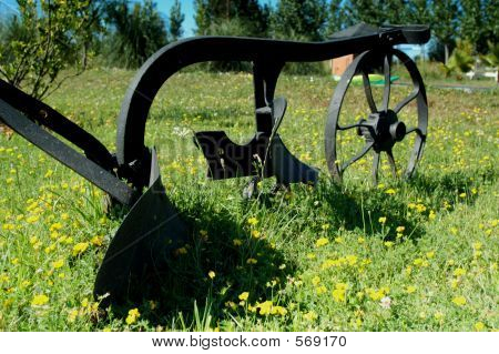 Zwart metalen Plow