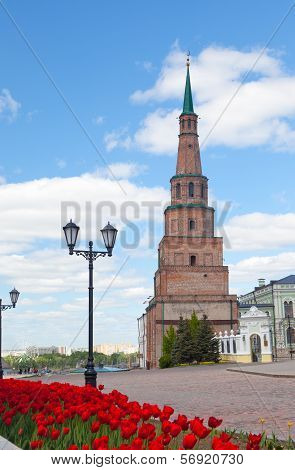 Soyembika Tower in Kazan Kremlin Tatarstan Russia