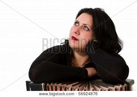Brunette With Accordion