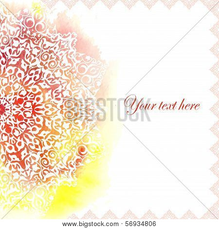 Vintage Background Traditional Ottoman motifs.