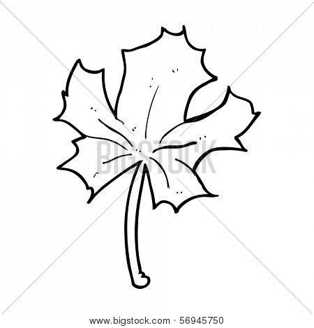 cartoon red maple leaf