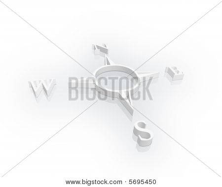 흰색 나침반