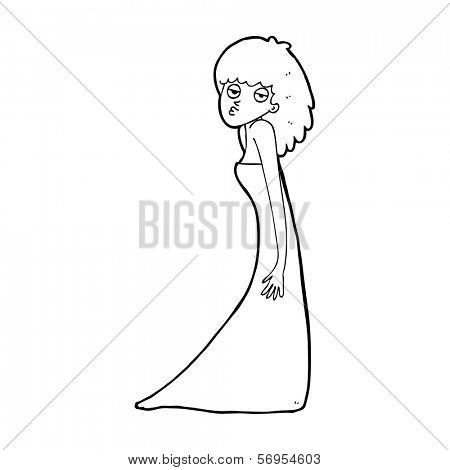 cartoon woman pulling photo face
