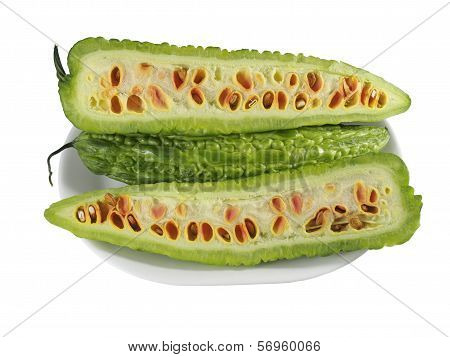 Karela (bitter Melon) On A Plate