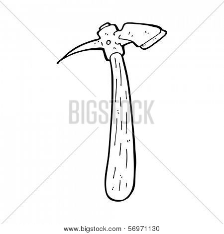 cartoon pick axe