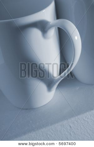 Tazza di caffè cuori