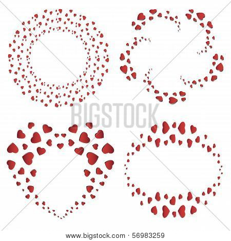 Vector heart frames
