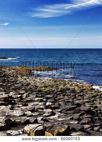 The famous Giant's Causeway of Northern Ireland