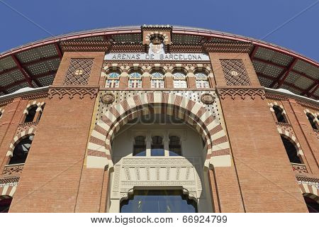 Bullring Arenas On Spain Square. Barcelona
