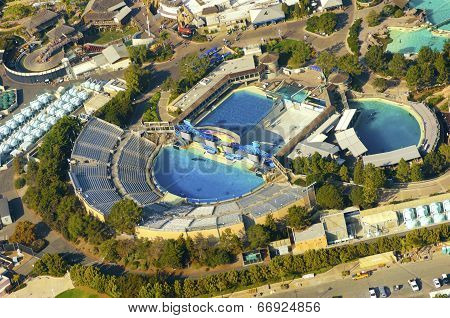 Aerial View Of Seaworld, San Diego