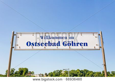 Pier Sign, Göhren, Rügen