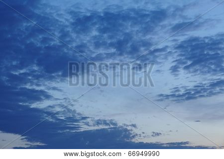 Sky - Darker Clouds At The Blue Hour