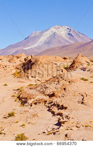 Bolivia, Antiplano - volcano Ollague