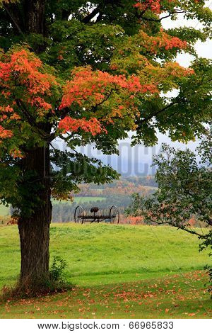 Scenic New England In Autumn