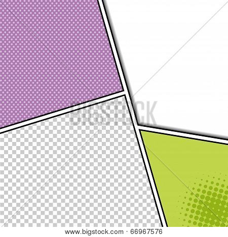 comic template Vector.