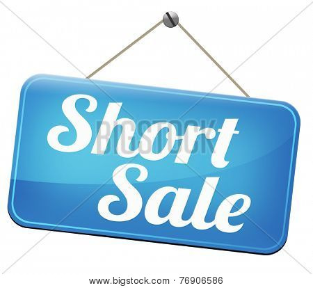 short sale reduced prices sales banner mortgage foreclosure and house reposession 