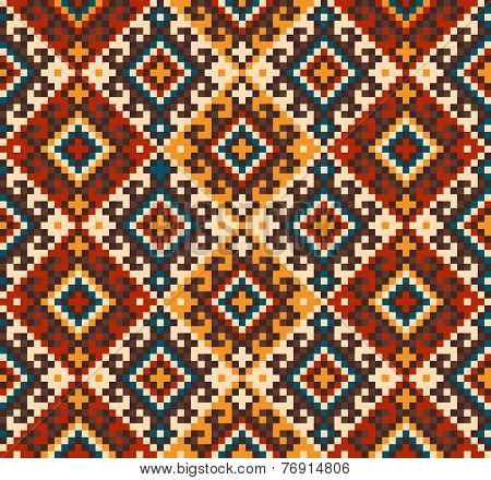 Folk Seamless Pattern Ornament. Ethnic Ornament