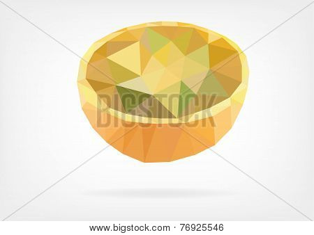 Low Poly Lulo or Naranjilla fruit