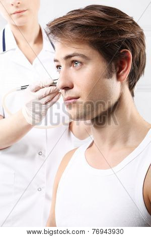 Beauty salon, microdermabrasion