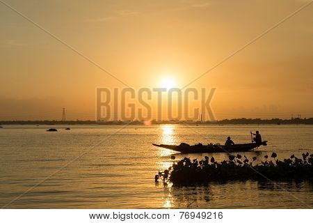 Sunset In Beach