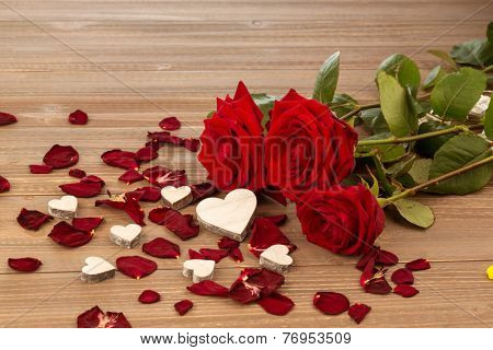 roses as a gift and surprise to a feast. photo icon for birthday, mother's day, love, valentine's day