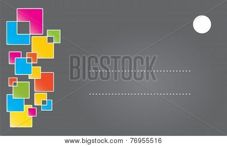 Symbol Background, Colorful Square