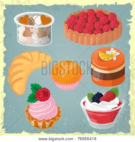 Confectionery at the bakery.