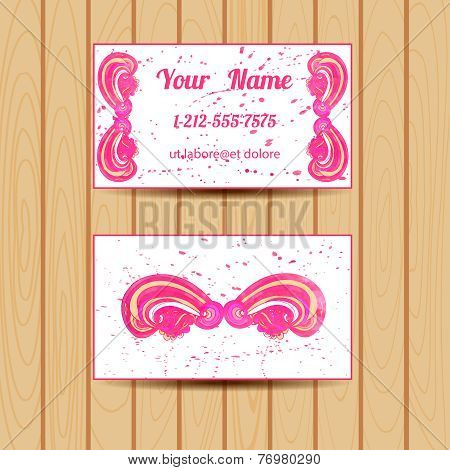 Corporate Identity templates set with doodles.