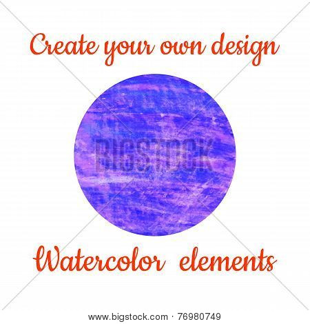 Beautiful watercolor design elements.