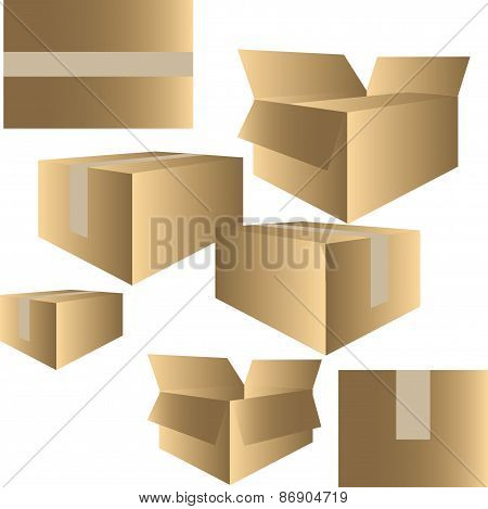 Cardboards boxes