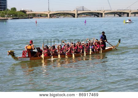 Dragon Boat Festival on Tempe Town Lake, Arizona