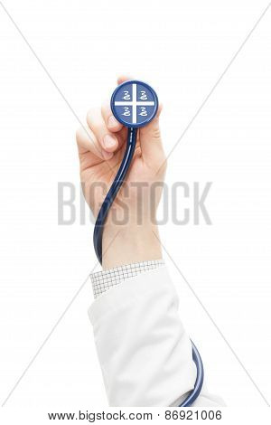 Stethoscope With National Flag Series - Martinique