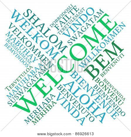 Welcome International Word Cloud
