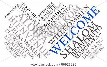 Welcome International Word Cloud