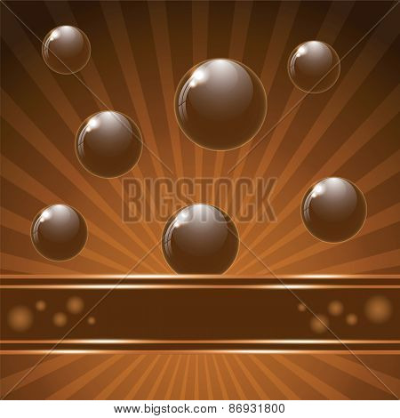 Cover Chocolate Sweets Box Background.