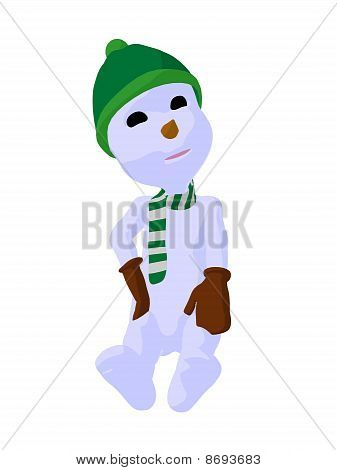 Snowboy Kunst Abbildung silhouette
