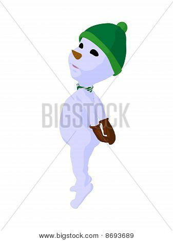 Snowboy Kunst Abbildung silhouette