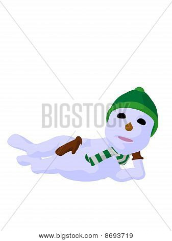Snowboy Kunst Abbildung silhouette