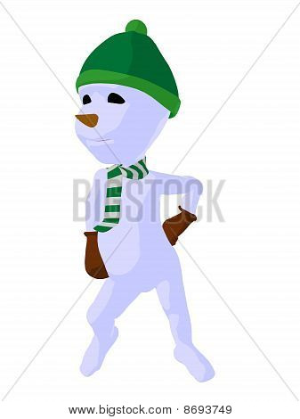 Snowboy Kunst Abbildung silhouette