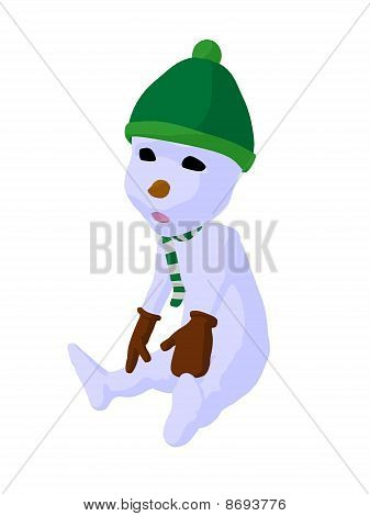 Snowboy Kunst Abbildung silhouette