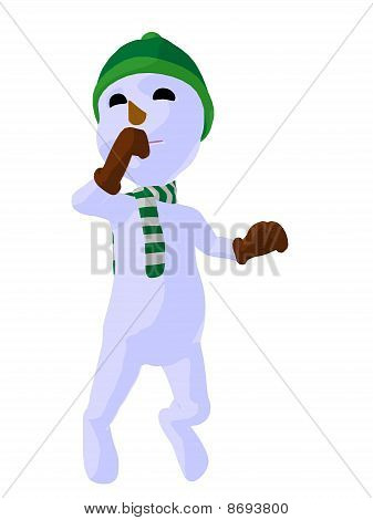 Snowboy Kunst Abbildung silhouette