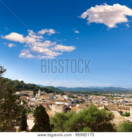 Majorca Capdepera village at  Mallorca Balearic Island Spain