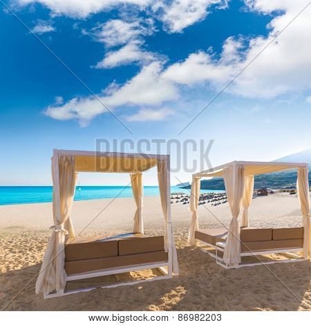 Majorca Cala Mesquida beach in Mallorca Balearic Islands of Spain