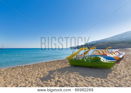 Majorca Cala Mesquida beach in Mallorca Balearic Islands of Spain