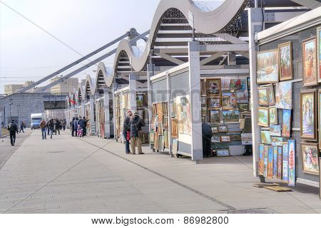 Vernissage On The Crimean Embankment