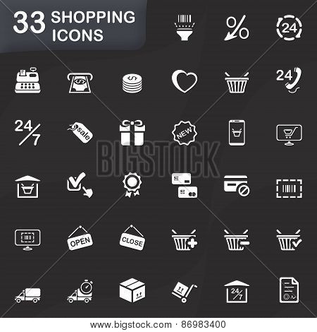 33 Shopping Icons.eps